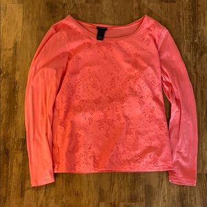 Pink business casual top